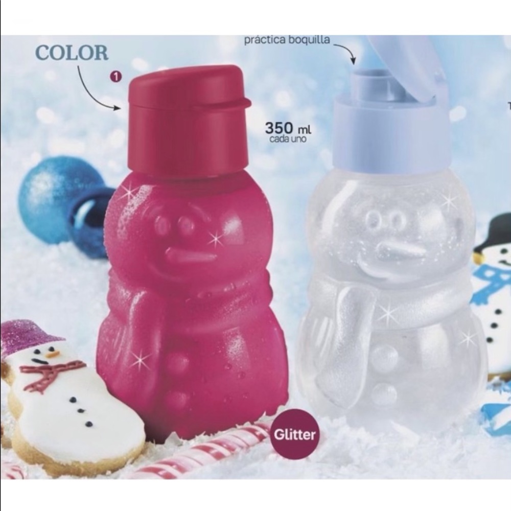 Tupperware Kids Eco Bottle 350 ml each Snowman (2)